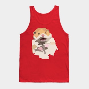 Scared Hamster meme Tank Top